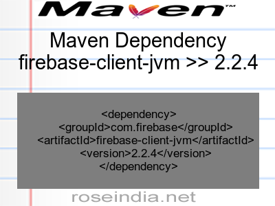 Maven dependency of firebase-client-jvm version 2.2.4