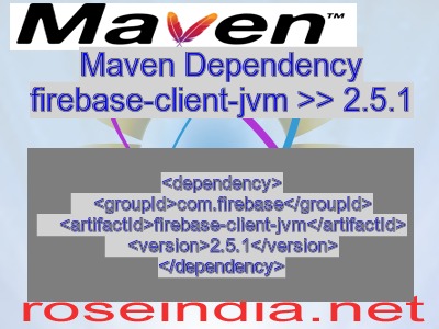 Maven dependency of firebase-client-jvm version 2.5.1