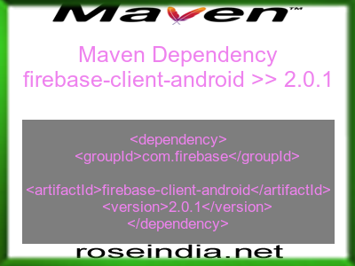 Maven dependency of firebase-client-android version 2.0.1