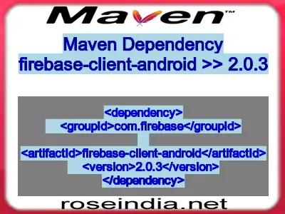 Maven dependency of firebase-client-android version 2.0.3