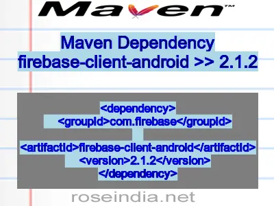 Maven dependency of firebase-client-android version 2.1.2