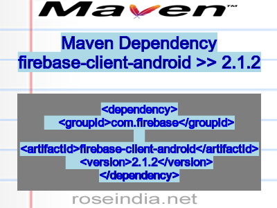 Maven dependency of firebase-client-android version 2.1.2