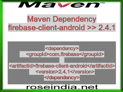 Maven dependency of firebase-client-android version 2.4.1