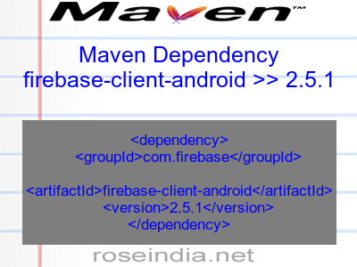 Maven dependency of firebase-client-android version 2.5.1