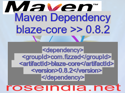 Maven dependency of blaze-core version 0.8.2