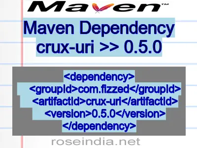 Maven dependency of crux-uri version 0.5.0