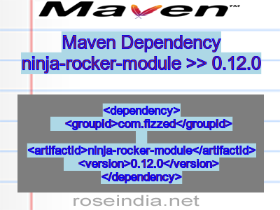 Maven dependency of ninja-rocker-module version 0.12.0