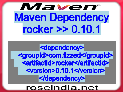 Maven dependency of rocker version 0.10.1