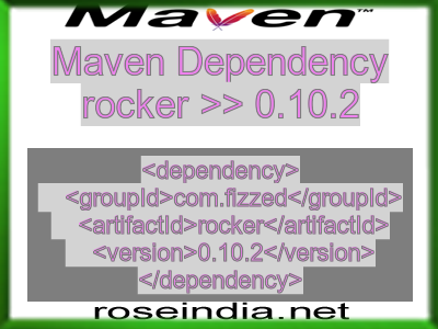 Maven dependency of rocker version 0.10.2