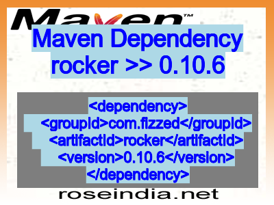 Maven dependency of rocker version 0.10.6