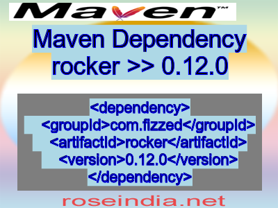 Maven dependency of rocker version 0.12.0