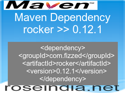 Maven dependency of rocker version 0.12.1