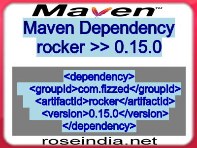 Maven dependency of rocker version 0.15.0