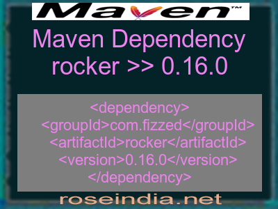 Maven dependency of rocker version 0.16.0