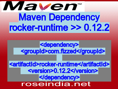 Maven dependency of rocker-runtime version 0.12.2