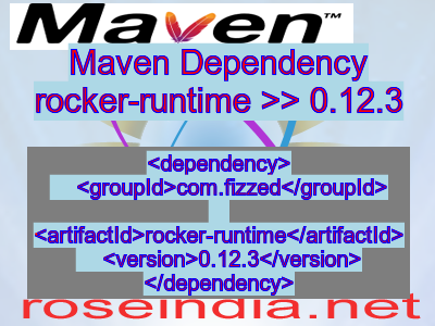 Maven dependency of rocker-runtime version 0.12.3