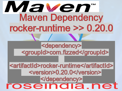 Maven dependency of rocker-runtime version 0.20.0