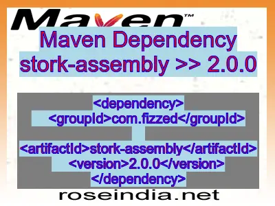 Maven dependency of stork-assembly version 2.0.0