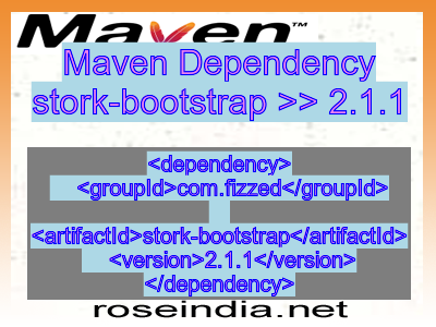 Maven dependency of stork-bootstrap version 2.1.1
