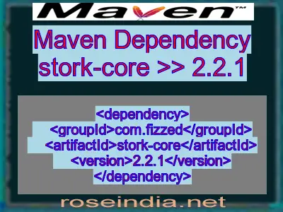Maven dependency of stork-core version 2.2.1