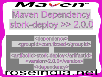Maven dependency of stork-deploy version 2.0.0