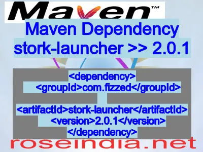 Maven dependency of stork-launcher version 2.0.1