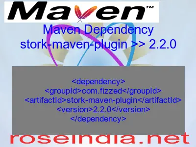 Maven dependency of stork-maven-plugin version 2.2.0