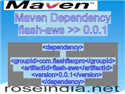 Maven dependency of flash-aws version 0.0.1