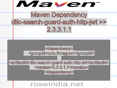 Maven dependency of dlic-search-guard-auth-http-jwt version 2.3.3.1.1