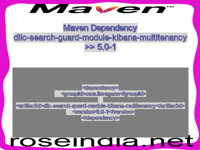 Maven dependency of dlic-search-guard-module-kibana-multitenancy version 5.0-1