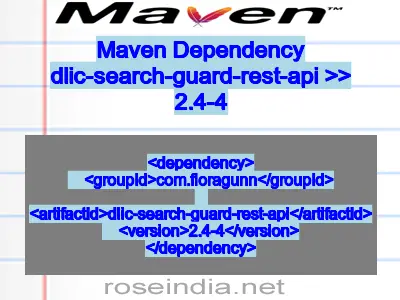 Maven dependency of dlic-search-guard-rest-api version 2.4-4
