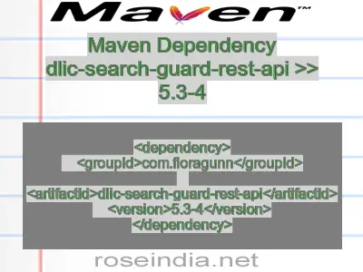 Maven dependency of dlic-search-guard-rest-api version 5.3-4