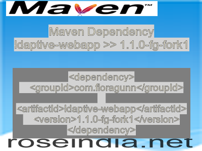 Maven dependency of ldaptive-webapp version 1.1.0-fg-fork1