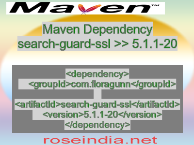 Maven dependency of search-guard-ssl version 5.1.1-20