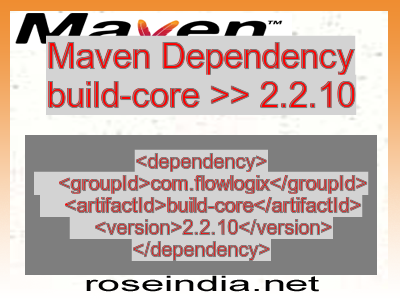 Maven dependency of build-core version 2.2.10