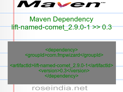 Maven dependency of lift-named-comet_2.9.0-1 version 0.3
