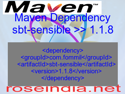 Maven dependency of sbt-sensible version 1.1.8
