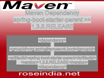 Maven dependency of spring-boot-starter-parent version 1.3.5.RELEASE
