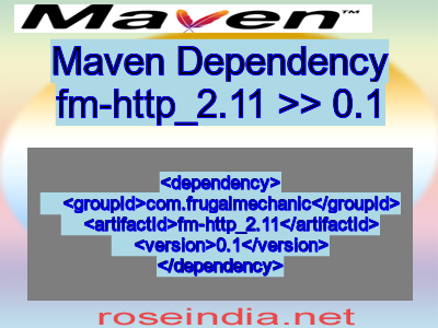 Maven dependency of fm-http_2.11 version 0.1