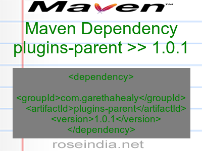 Maven dependency of plugins-parent version 1.0.1