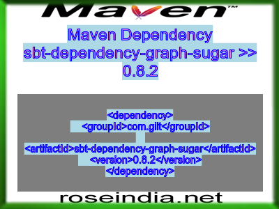Maven dependency of sbt-dependency-graph-sugar version 0.8.2