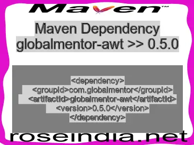Maven dependency of globalmentor-awt version 0.5.0