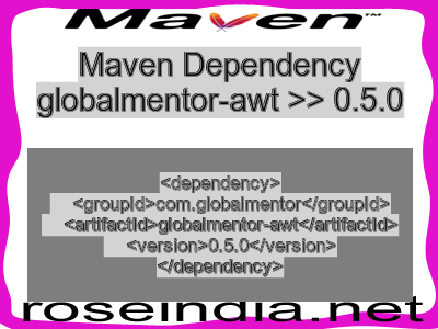 Maven dependency of globalmentor-awt version 0.5.0