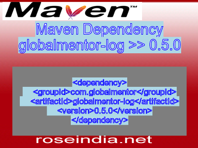 Maven dependency of globalmentor-log version 0.5.0