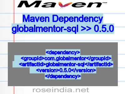 Maven dependency of globalmentor-sql version 0.5.0