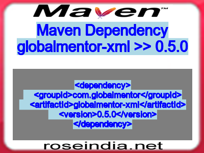 Maven dependency of globalmentor-xml version 0.5.0