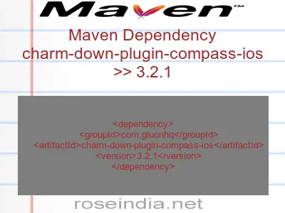 Maven dependency of charm-down-plugin-compass-ios version 3.2.1