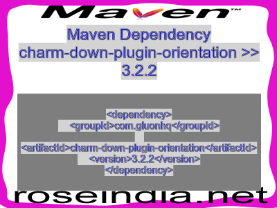 Maven dependency of charm-down-plugin-orientation version 3.2.2