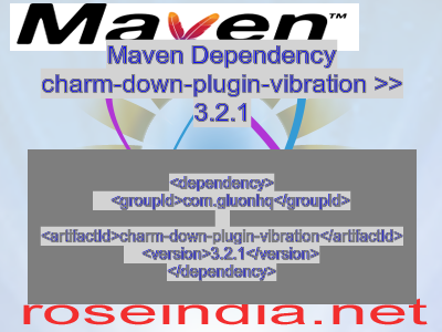 Maven dependency of charm-down-plugin-vibration version 3.2.1
