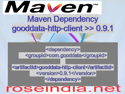 Maven dependency of gooddata-http-client version 0.9.1